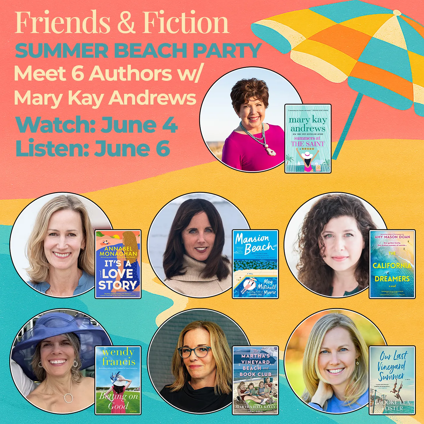 Join us for a Seven Author Beach Party TONIGHT!