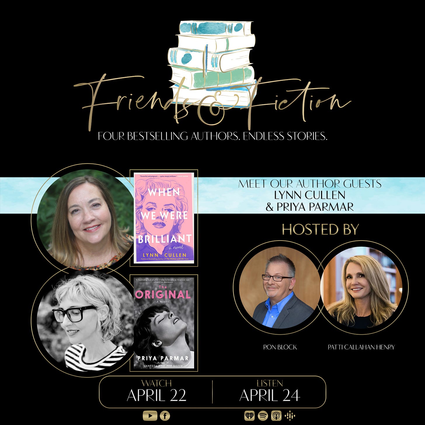 Meet Lynn Cullen & Priya Parmar TONIGHT!